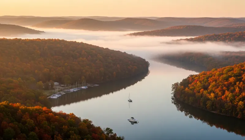 Arkansas landscape, backdrop for the Boating Hubs Royal directory