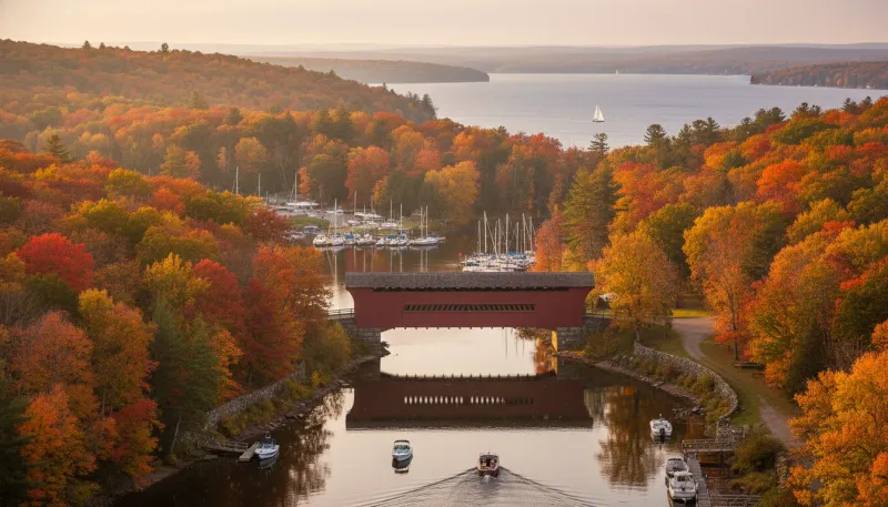 Connecticut landscape, backdrop for the Boating Hubs Mystic directory