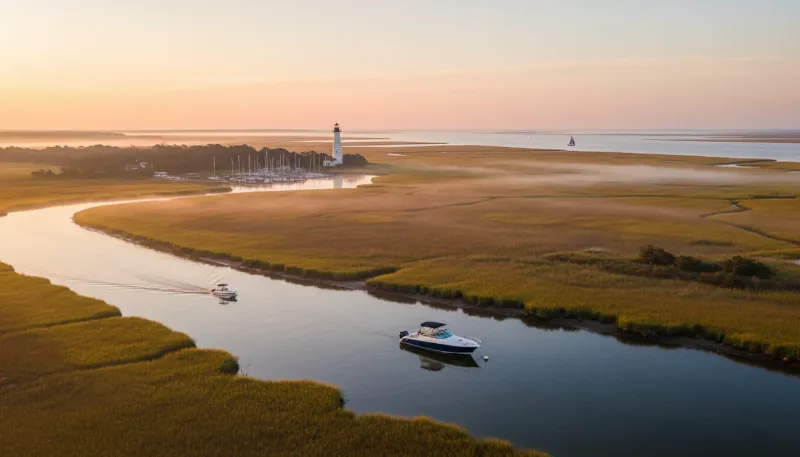 Delaware boating waters. Backdrop for the Boating Hubs Delaware marina directory