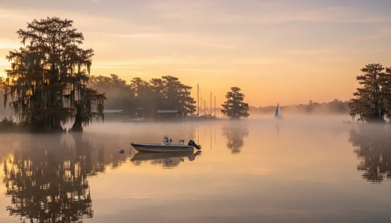 Louisiana landscape, backdrop for the Boating Hubs New Orleans directory