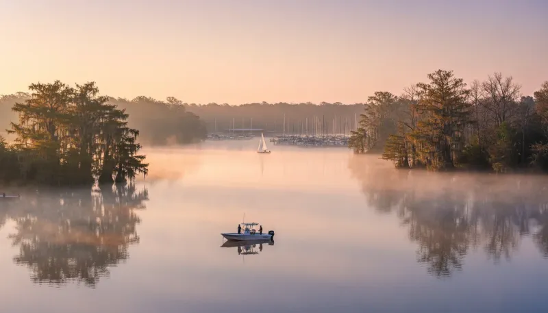 Mississippi boating waters. Backdrop for the Boating Hubs Mississippi marina directory