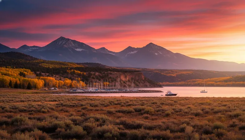 New Mexico boating waters. Backdrop for the Boating Hubs New Mexico marina directory