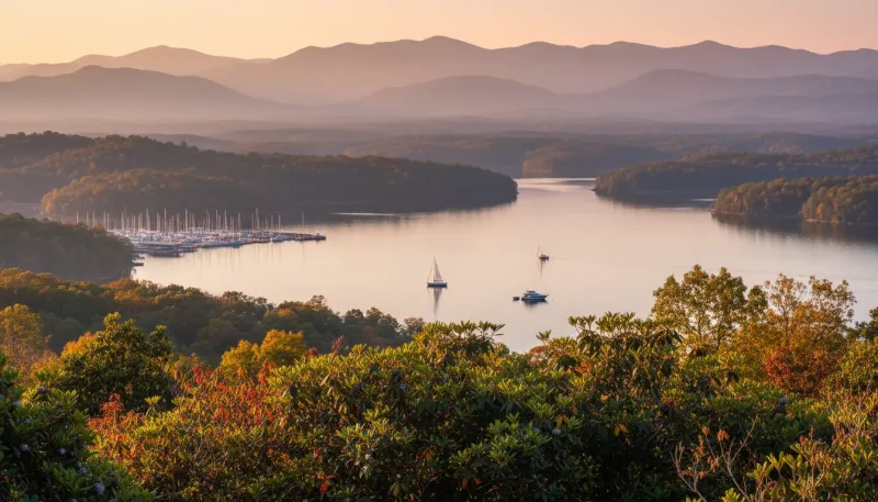 North Carolina boating waters. Backdrop for the Boating Hubs North Carolina marina directory