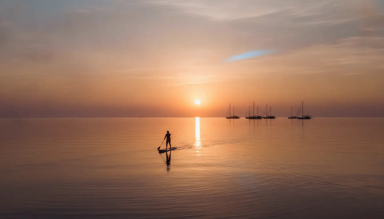 Paddleboarding: Stand-up paddleboard rentals, lessons, and guided paddle tours.