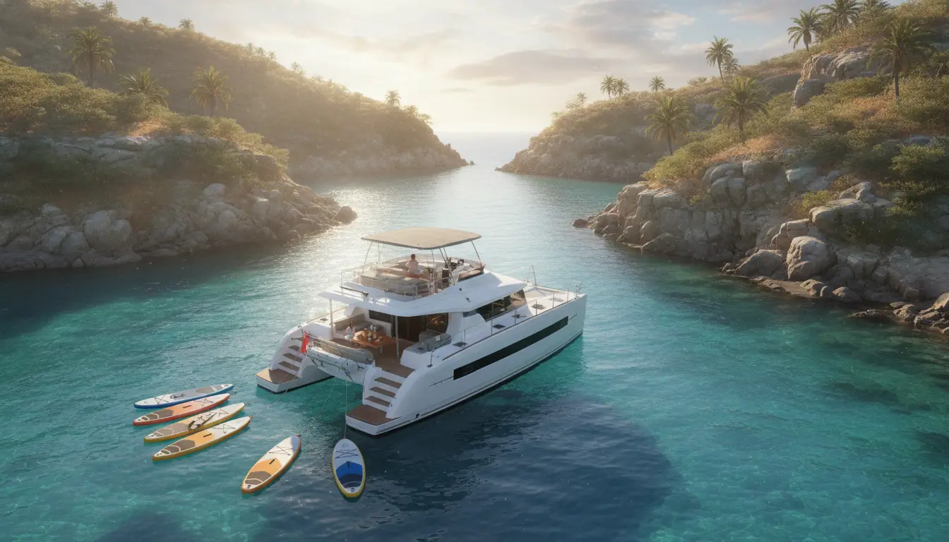 Private Charter: Private group charters with crew: yachts, catamarans, and motor vessels.