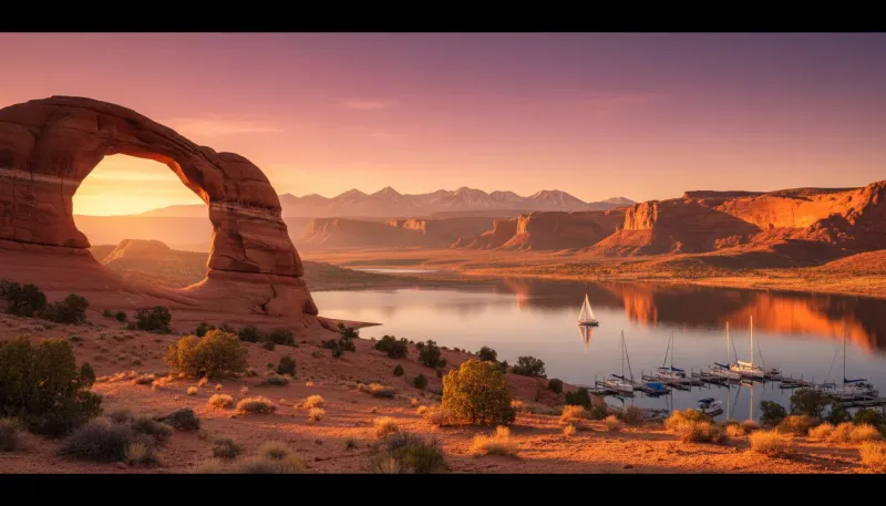 Utah boating waters. Backdrop for the Boating Hubs Utah marina directory