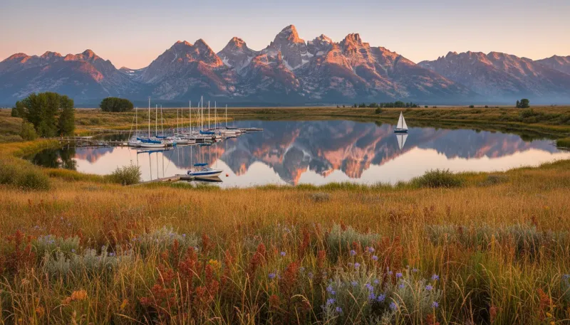 Wyoming boating waters. Backdrop for the Boating Hubs Wyoming marina directory